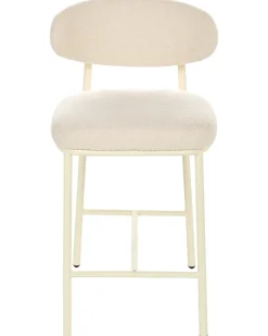 Sæt med 2 barstole UNITY Boucle Lys Beige