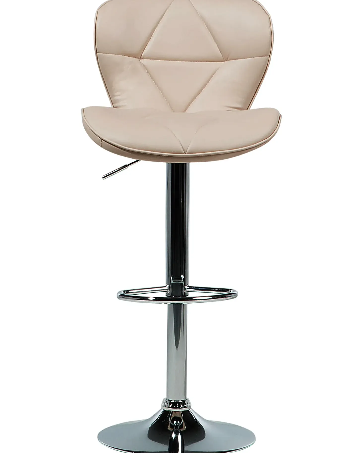Sæt med 2 barstole VALETTA Kunstlæder Lys Beige