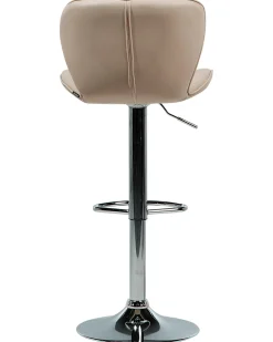 Sæt med 2 barstole VALETTA Kunstlæder Lys Beige