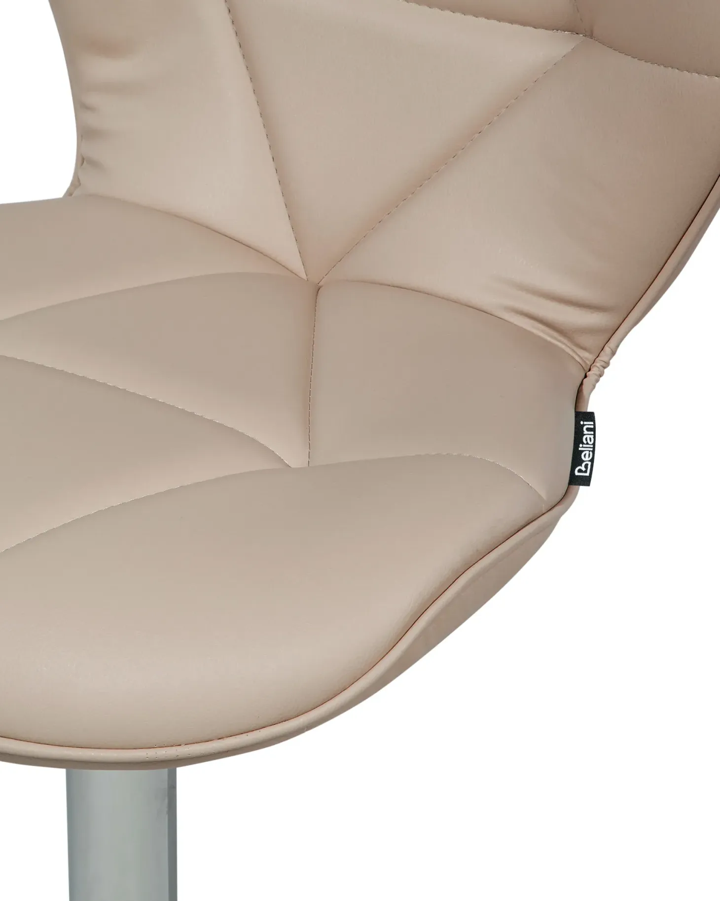 Sæt med 2 barstole VALETTA Kunstlæder Lys Beige