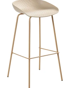 Sæt med 4 barstole VENLO Beige