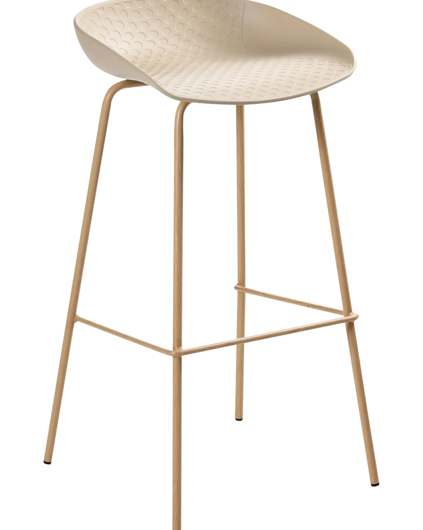Sæt med 4 barstole VENLO Beige