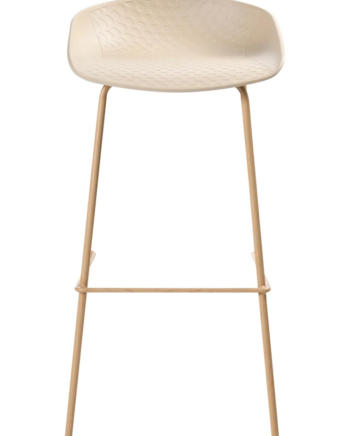 Sæt med 4 barstole VENLO Beige