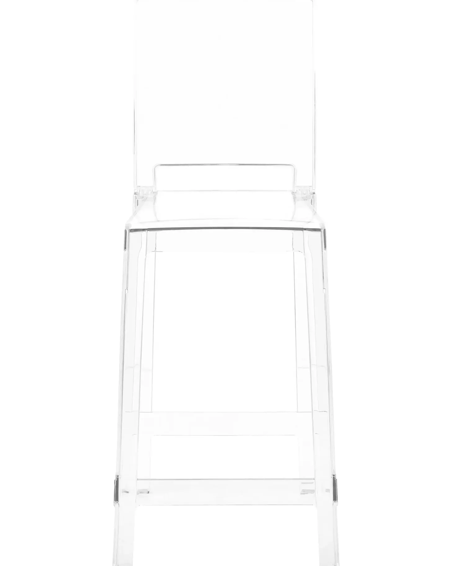 Sæt med 2 barstole WELLINGTON Transparent