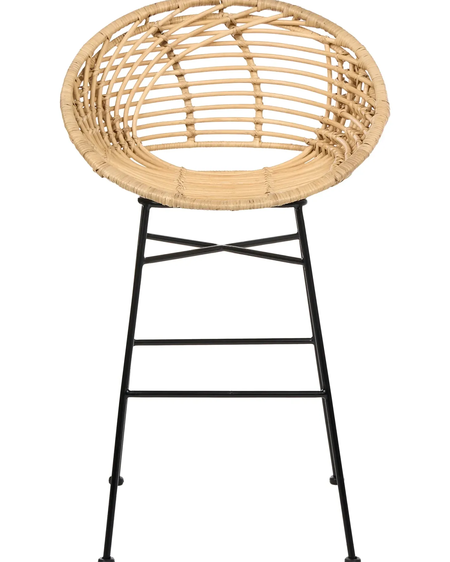 Sæt med 2 barstole WINDOM Rattan Naturlig