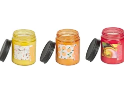 Sæt med 3 duftlys FRUITY BLOOM Soja voks Frugtig noter