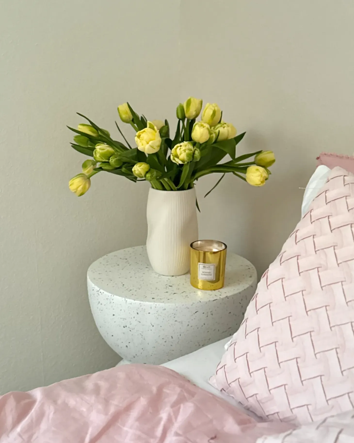 Sæt med 3 duftlys METALLIC GLAMOUR 9 cm Multifarvet
