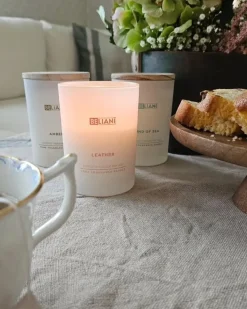 Sæt med 3 duftlys SIMPLICITY Soja voks Frugtig noter Fresh notes