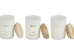 Sæt med 3 duftlys SIMPLICITY Soja voks Orientalske noter Fresh notes