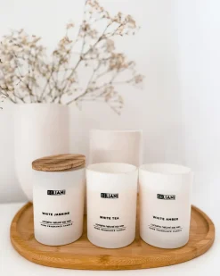 Sæt med 3 duftlys SIMPLICITY Soja voks Fresh notes Blomster noter