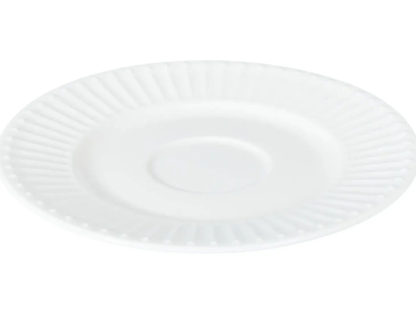 Sæt med 4 kopper med underkopper COWSLIP Porcelæn Hvid