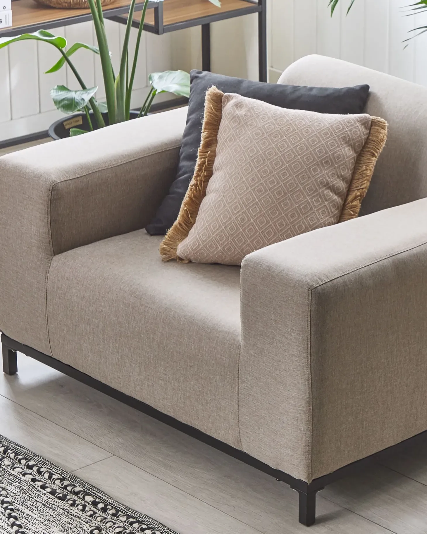 Sæt med 2 lænestole ROVIGO Beige