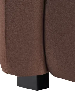 Sæt med 2 lænestole VELTADA Velour Mørkebrun