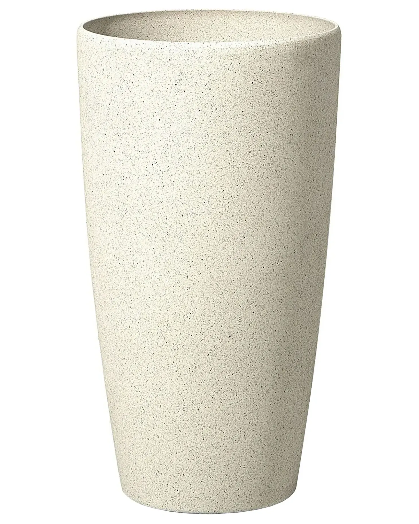Sæt med 2 plantekrukker ABDERA 31 cm Lys Beige