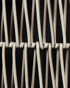 Sæt med 2 plantekrukker BRODIEA 26/45 cm Lysebrun PE-rattan