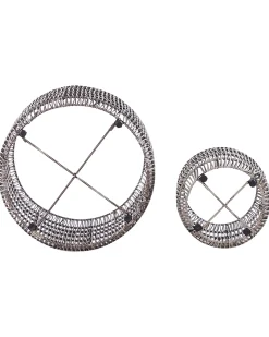 Sæt med 2 plantekrukker BRODIEA 26/45 cm Lysebrun PE-rattan