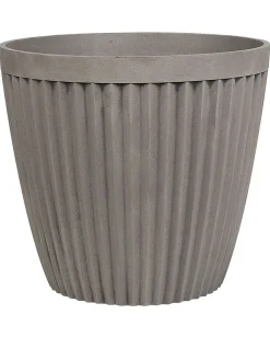 Sæt med 2 plantekrukker POKA 36 cm Brungrå