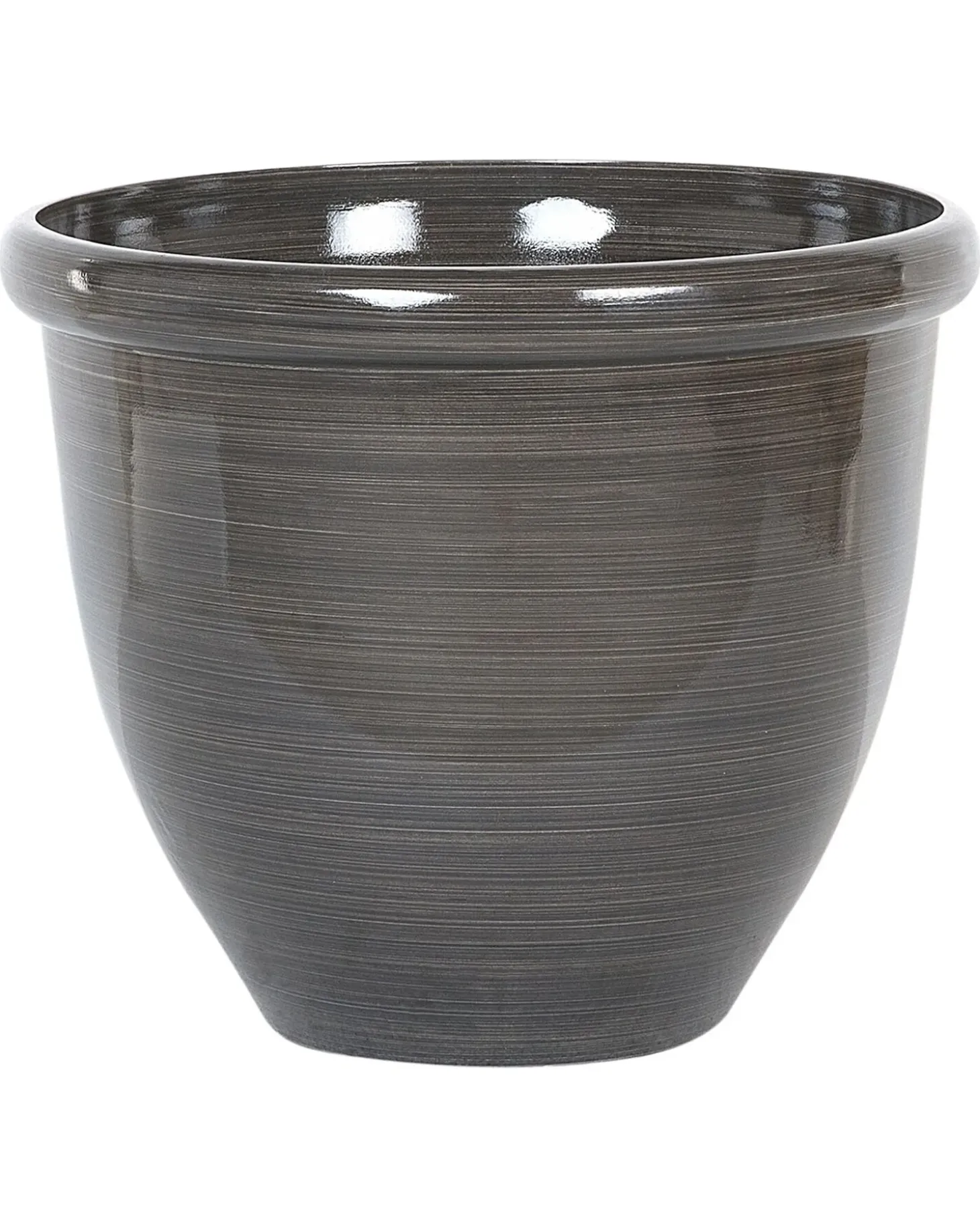 Sæt med 2 plantekrukker TESALIA 44 cm Brun