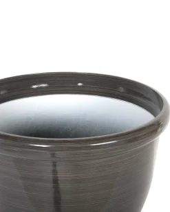 Sæt med 2 plantekrukker TESALIA 44 cm Brun