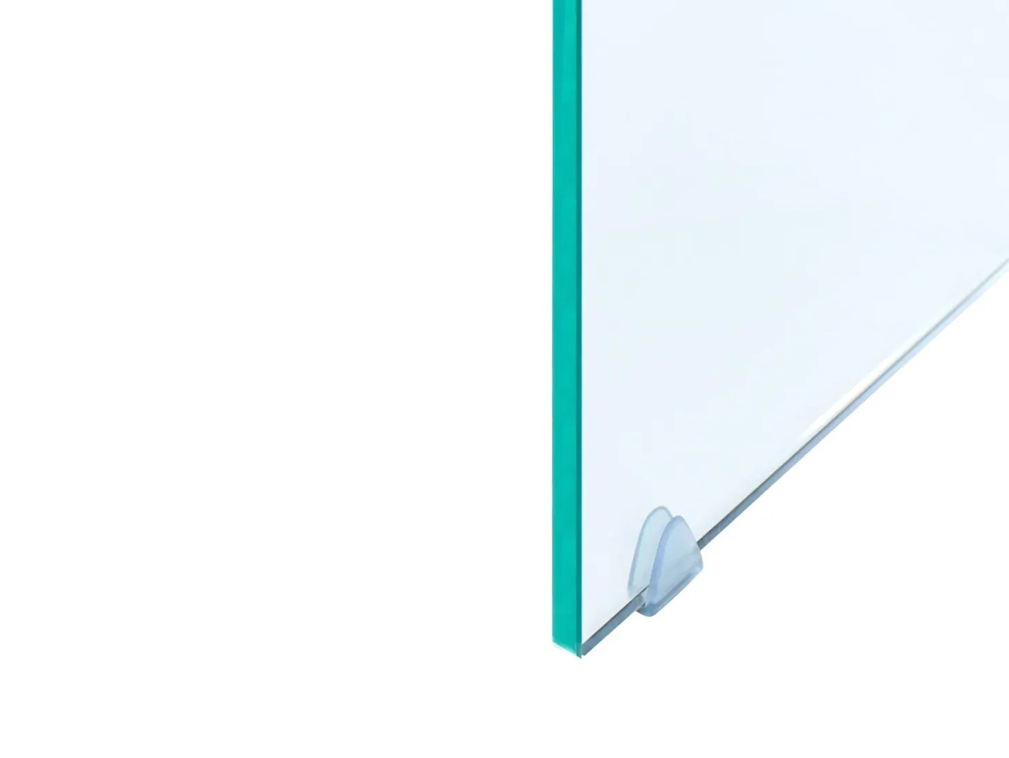 Sæt med 2 sideborde KENDALL Hærdet glas Transparent