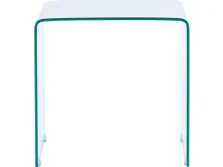 Sæt med 2 sideborde KENDALL Hærdet glas Transparent