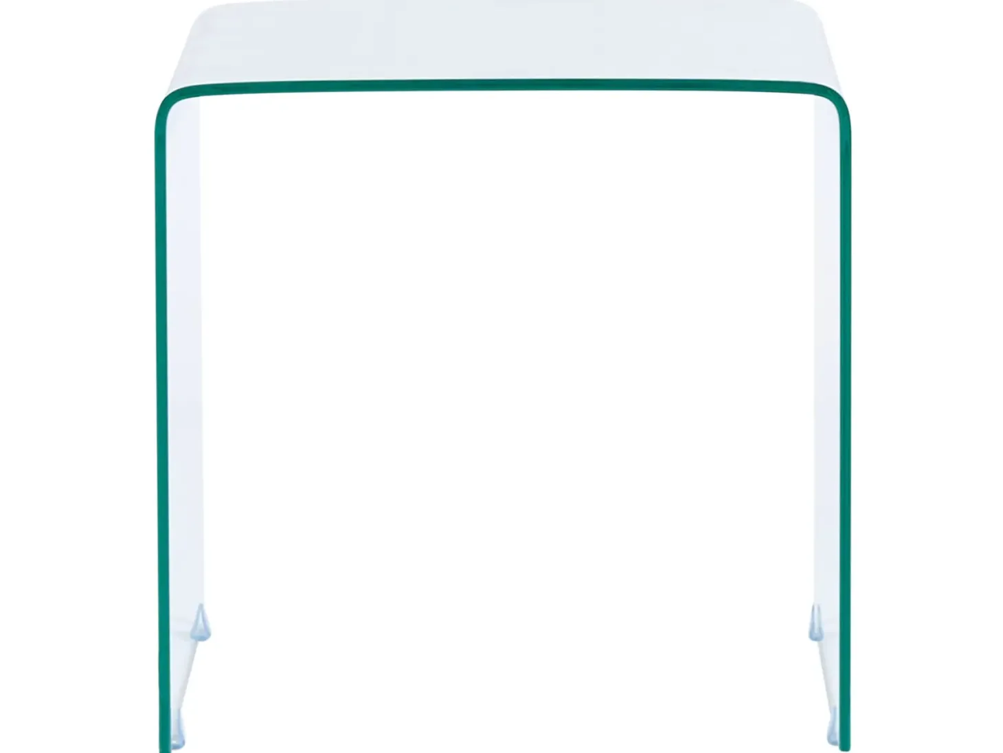 Sæt med 2 sideborde KENDALL Hærdet glas Transparent