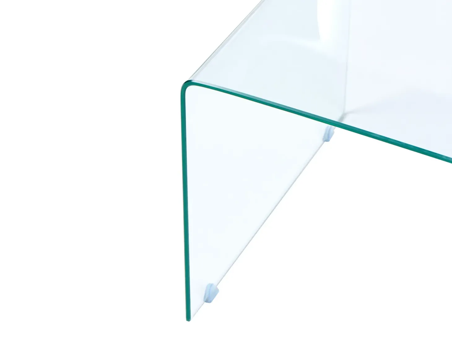 Sæt med 2 sideborde KENDALL Hærdet glas Transparent