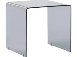Sæt med 2 sideborde KENDALL Hærdet glas Sort