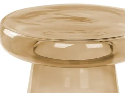 Sæt med 2 sideborde LAGUNA/CALDERA Glas Guldbrun