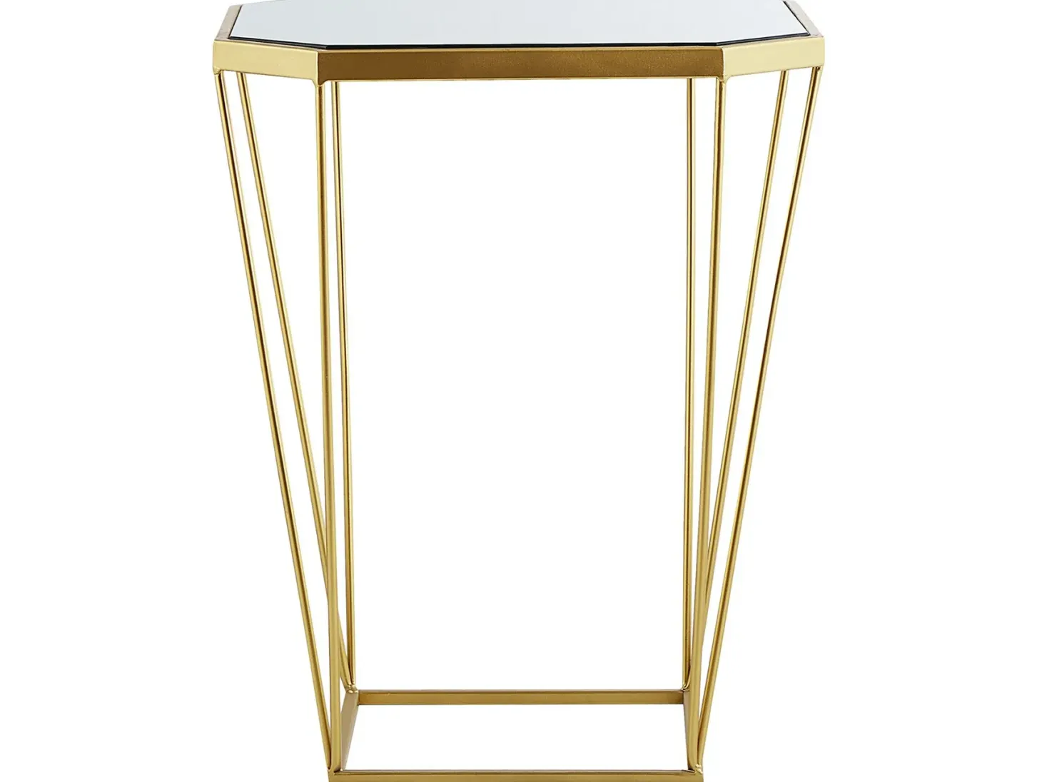 Sæt med 2 sideborde SIERRA Glas Guld