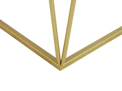 Sæt med 2 sideborde SIERRA Glas Guld