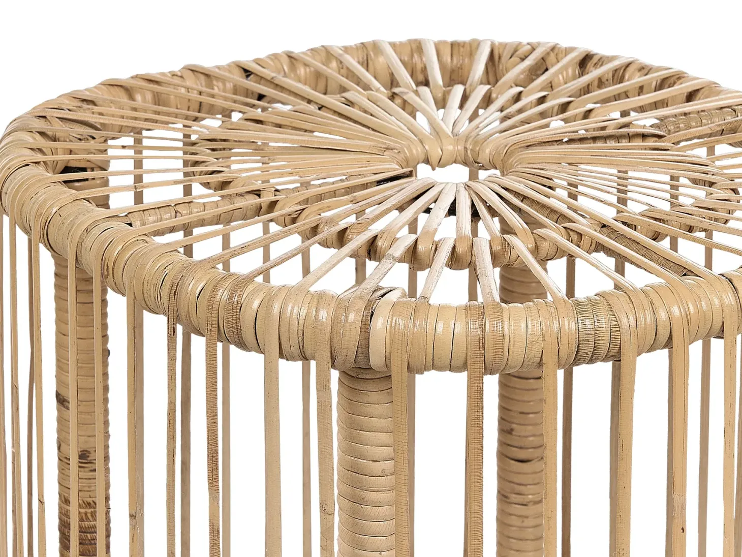 Sæt med 2 sofaborde CESENATICO Rattan Naturlig