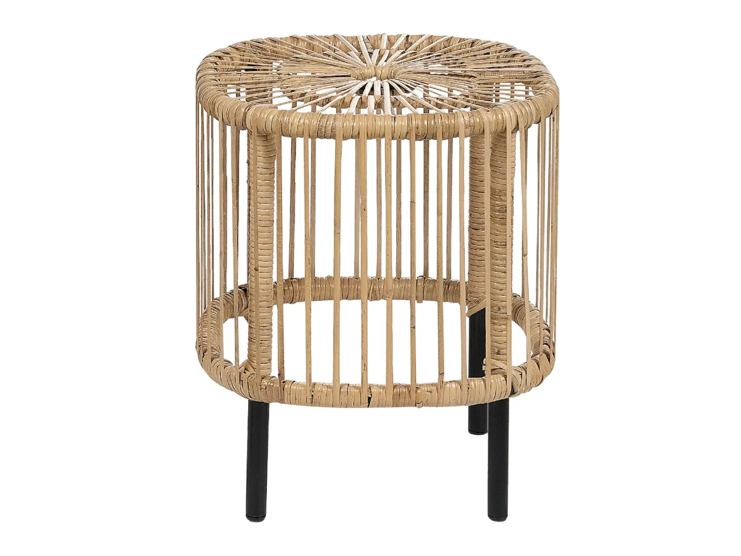 Sæt med 2 sofaborde CESENATICO Rattan Naturlig