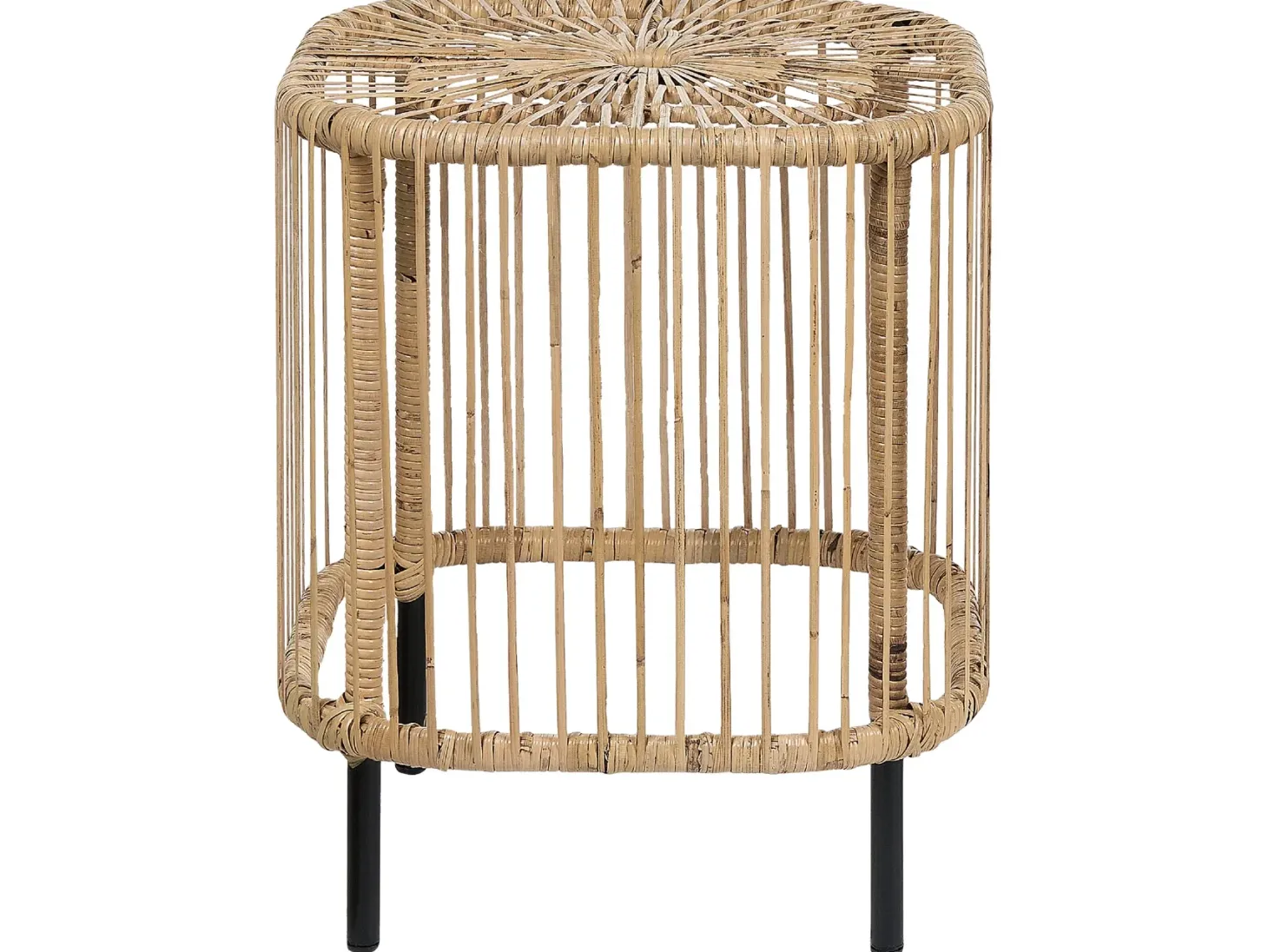 Sæt med 2 sofaborde CESENATICO Rattan Naturlig