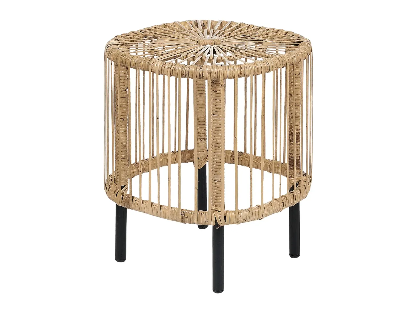 Sæt med 2 sofaborde CESENATICO Rattan Naturlig
