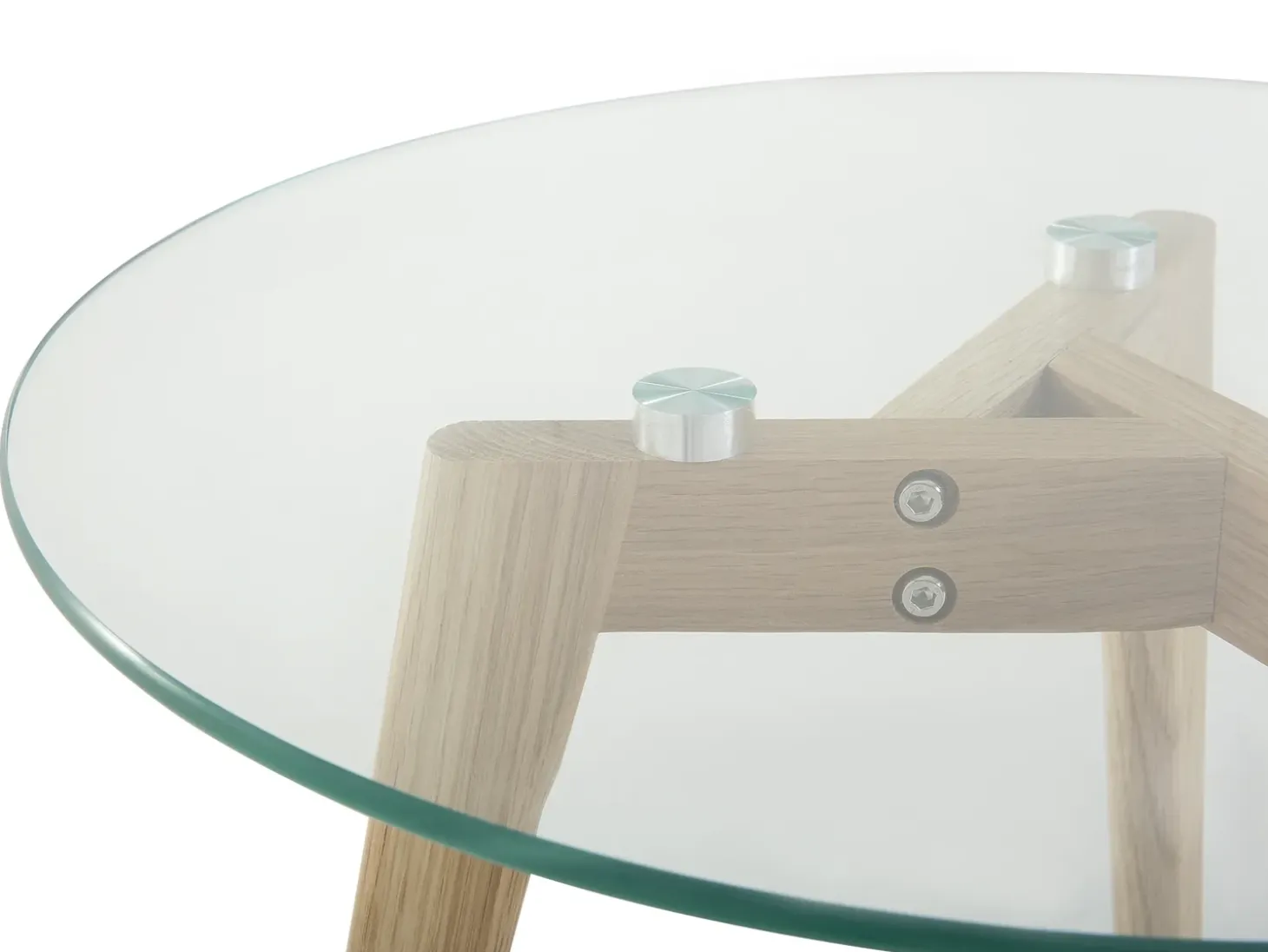 Sæt med 2 sofaborde MISSOURI Glas Transparent