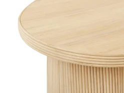 Sæt med 2 sofaborde SALANTI Rattan Naturlig med opbevaring