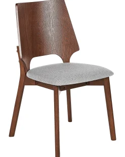 Sæt med 2 spisebordsstole ABEE Brun/grå