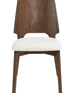 Sæt med 2 spisebordsstole ABEE Brun/lys beige