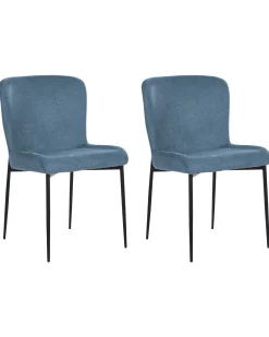 Sæt med 2 spisebordsstole ADA Blå