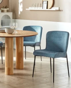 Sæt med 2 spisebordsstole ADA Blå