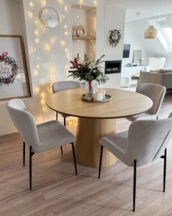 Sæt med 2 spisebordsstole ADA Mørkegrå