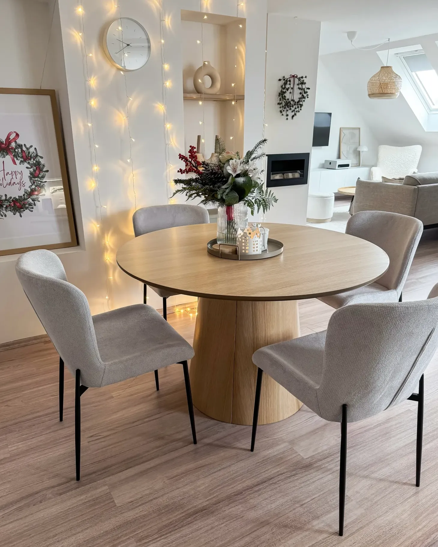 Sæt med 2 spisebordsstole ADA Mørkegrå