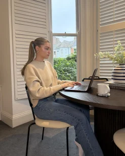 Sæt med 2 spisebordsstole ADELANTO Metal Lys Beige