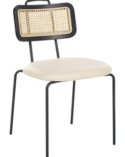 Sæt med 2 spisebordsstole ADELANTO Metal Lys Beige