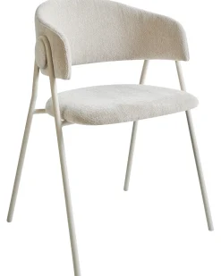 Sæt med 2 spisebordsstole ALANSON Chenille Lys Beige