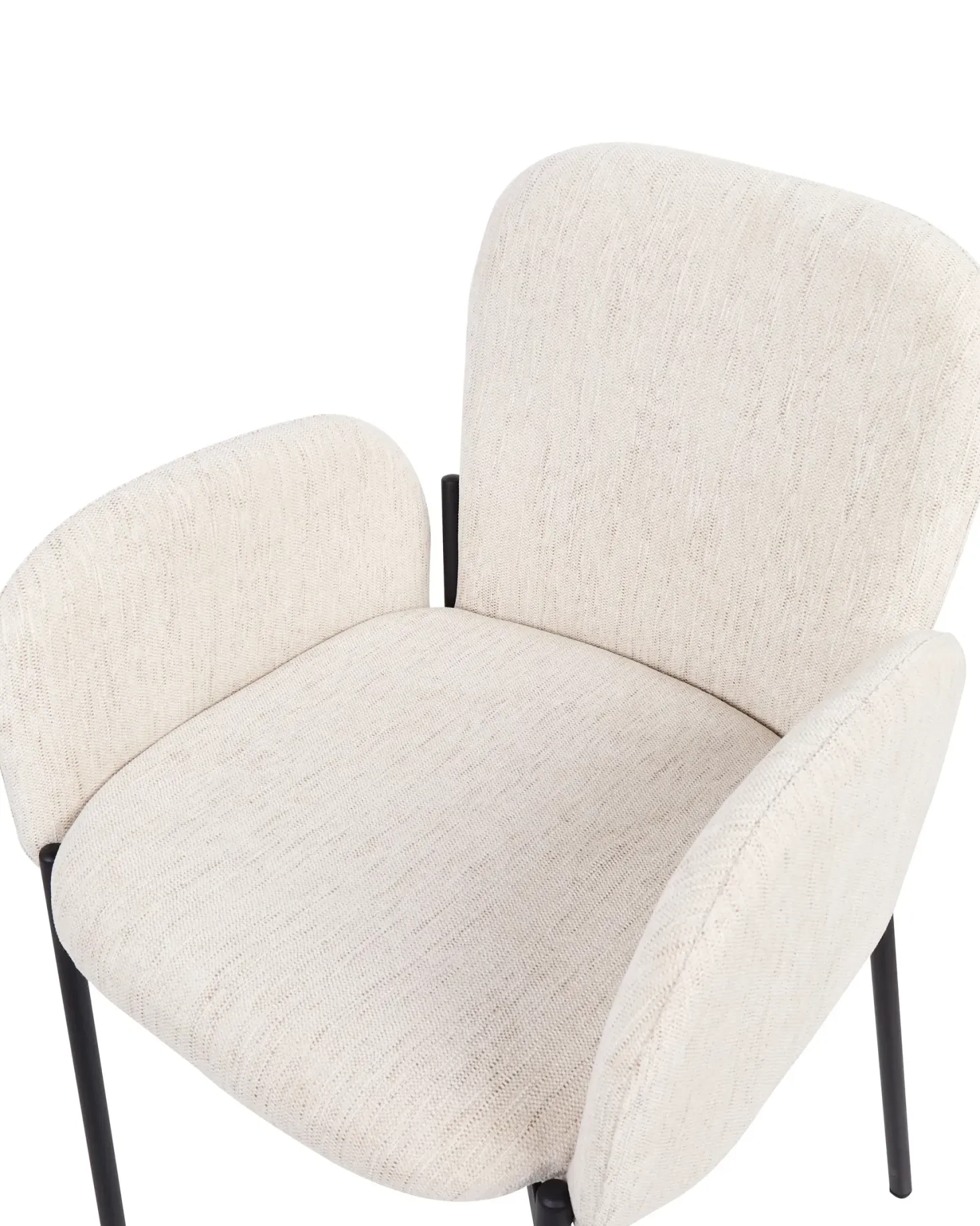 Sæt med 2 spisebordsstole ALBEE Beige