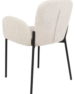 Sæt med 2 spisebordsstole ALBEE Beige
