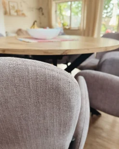 Sæt med 2 spisebordsstole ALBEE Lyserød