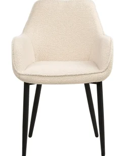 Sæt med 2 spisebordsstole ALDEN Boucle Lys Beige